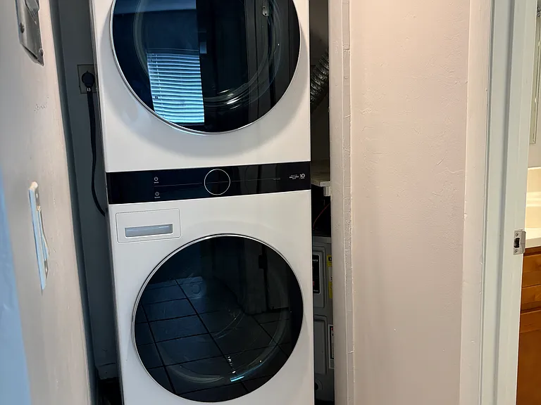 Washer and dryer in hallway