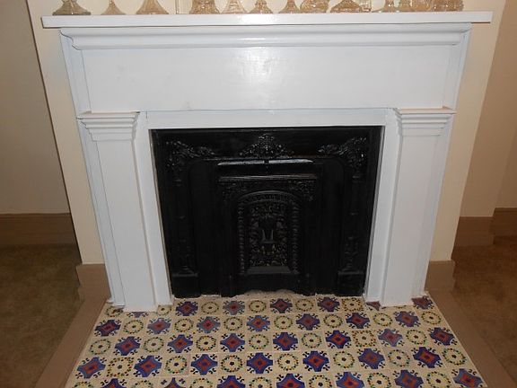 Decorative fireplace in LR