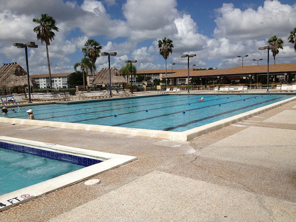 Outdoor heated swimming pool