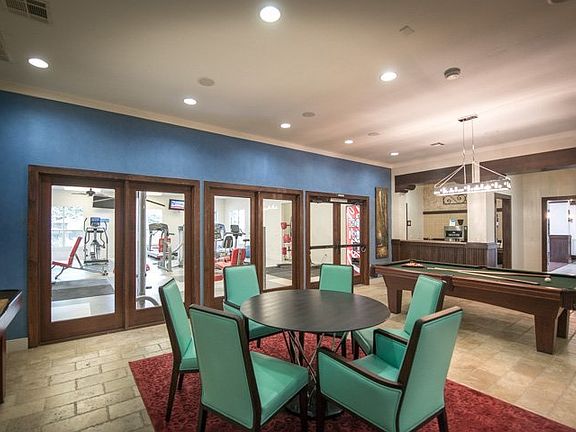 Billards area with shuffleboard