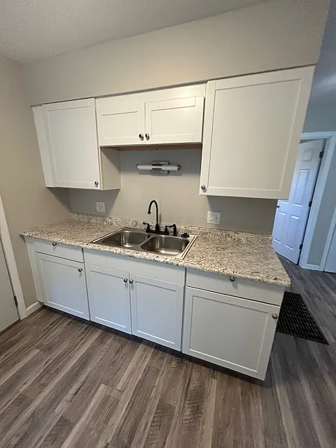Kitchen cabinets with lights over sink