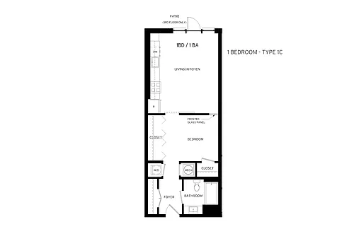 Floor plan Cobalt - Studio