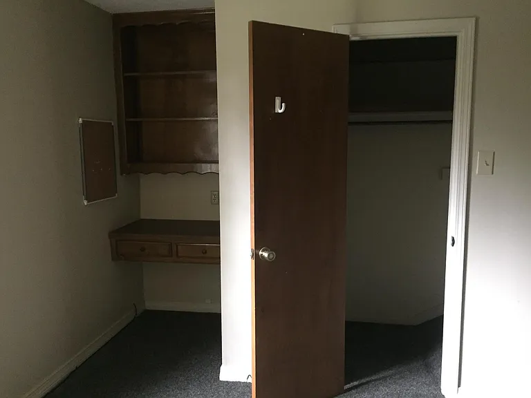 Closet for bedroom with built in desk