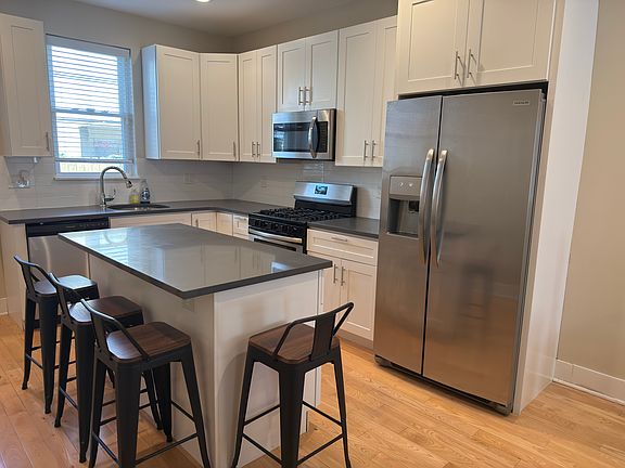 Modern kitchen with sleek finishes.