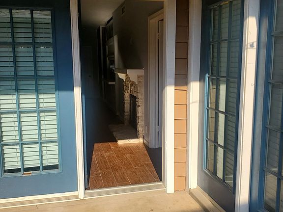 Back patio and entrance to living area.