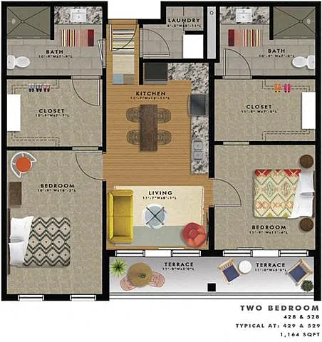 Floor plan 2 B2-R