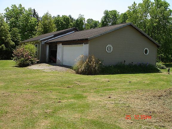 right front of home, garage