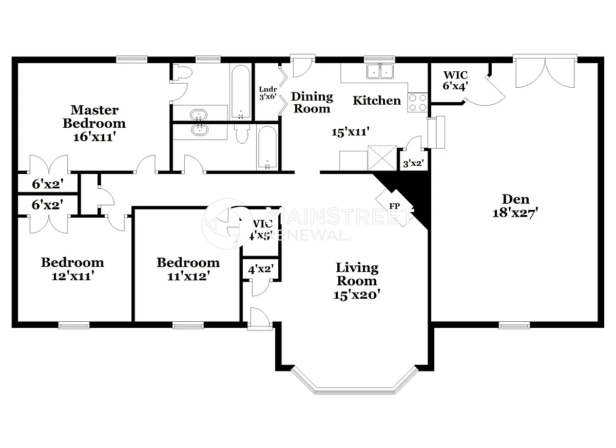 Floor Plan - 1325 Malvern Dr