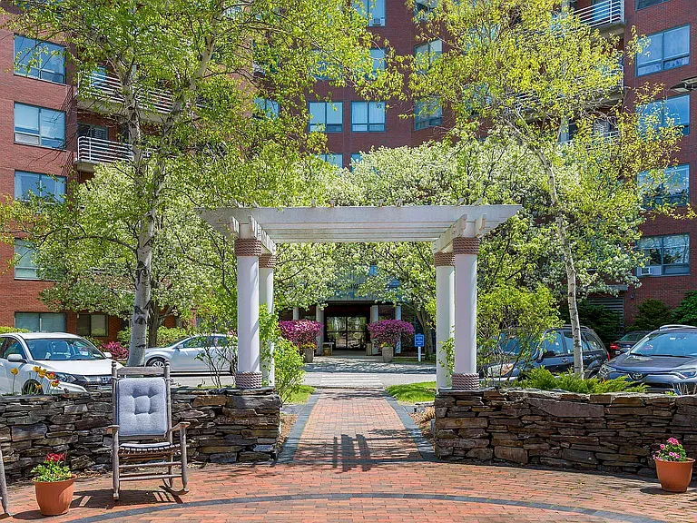 Building entrance view