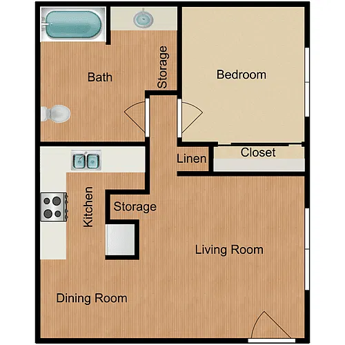 Floor plan Plan 1A