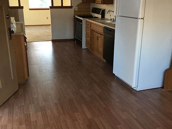 View from dining of kitchen