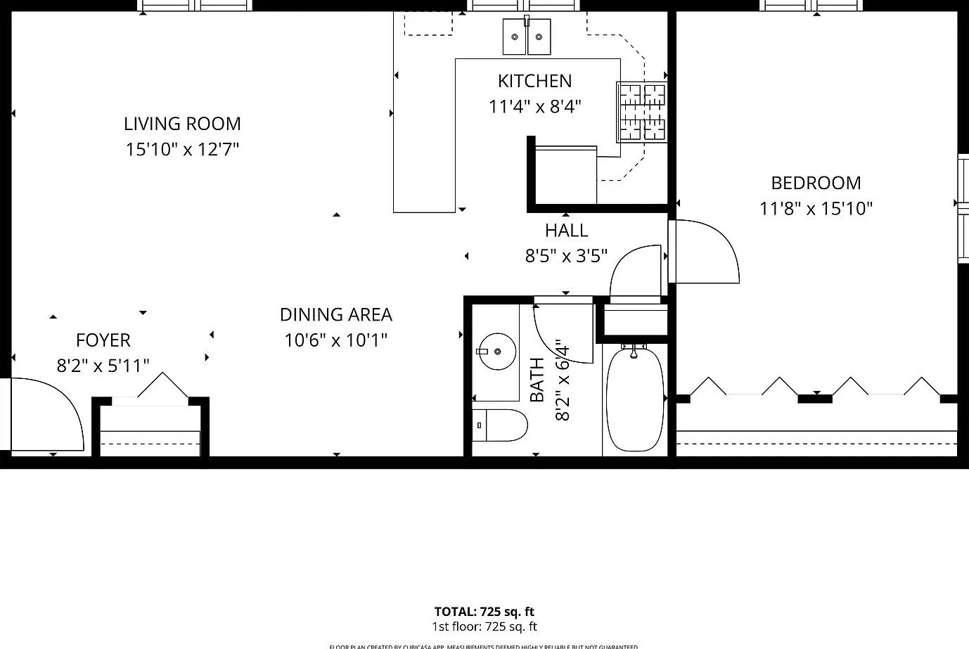 1 bed, 725 sqft, $1,575 — Photo 2