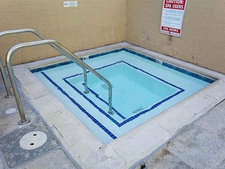 1 of 4 community hot tubs