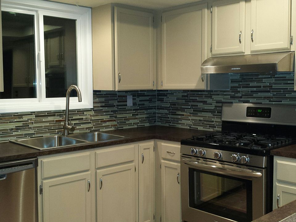 Glass & slate mosaic tiles