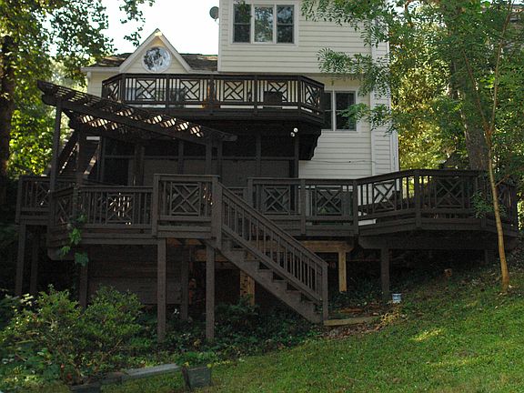 Rear Showing Two Story Decks