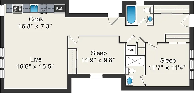 Floor plan B3