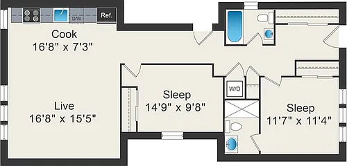 Floor plan B3