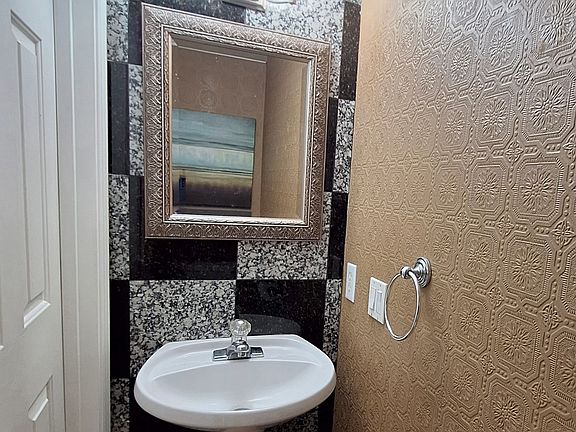 Powder room on main floor.