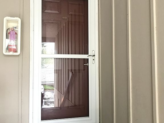 Fiberglass door & storm door