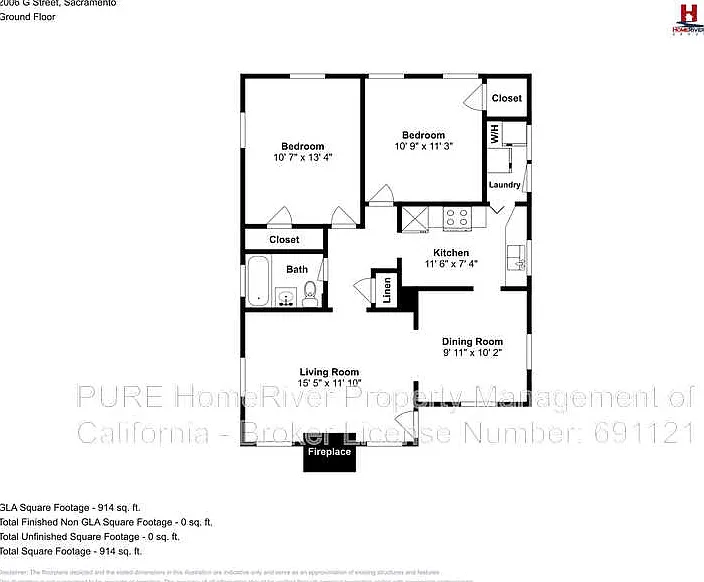 2 bed, 1.0 bath, 878 sqft, $1,900 — Photo 2