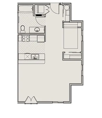 Floor plan Studio H