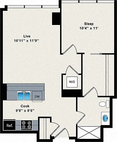 Floor plan A9 - 504
