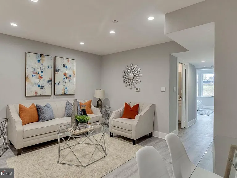 Living room with natural light and open layout