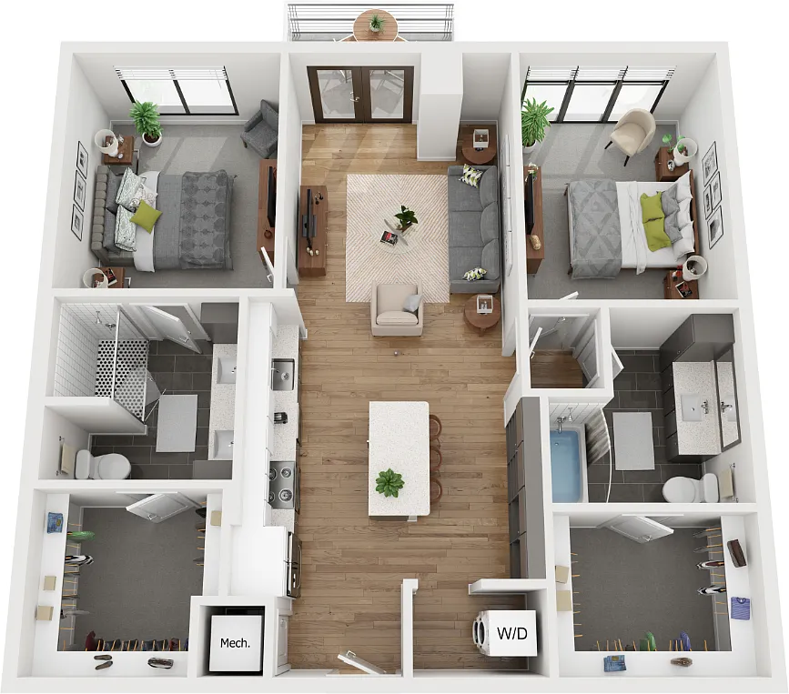 Floor plan 2K