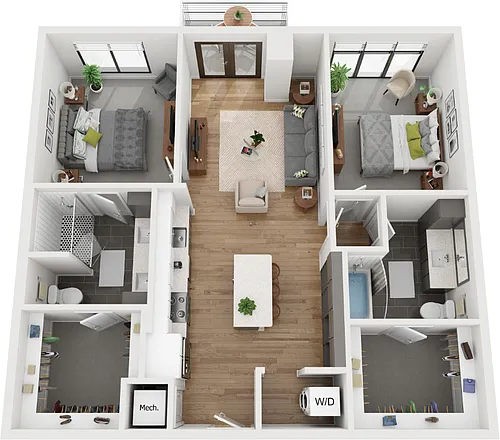 Floor plan 2K