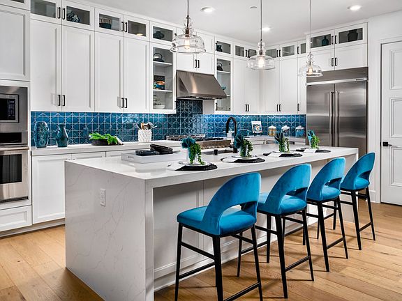 This photo shows the kitchen in the Plan 3 Model Home at Villas in Buena Park.
