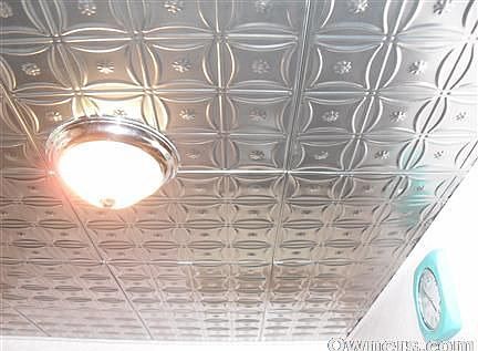 New tin ceiling for "fifties" look kitchen