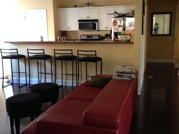 View from Great Room into Kitchen.