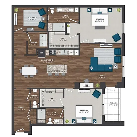 Floor plan TH4