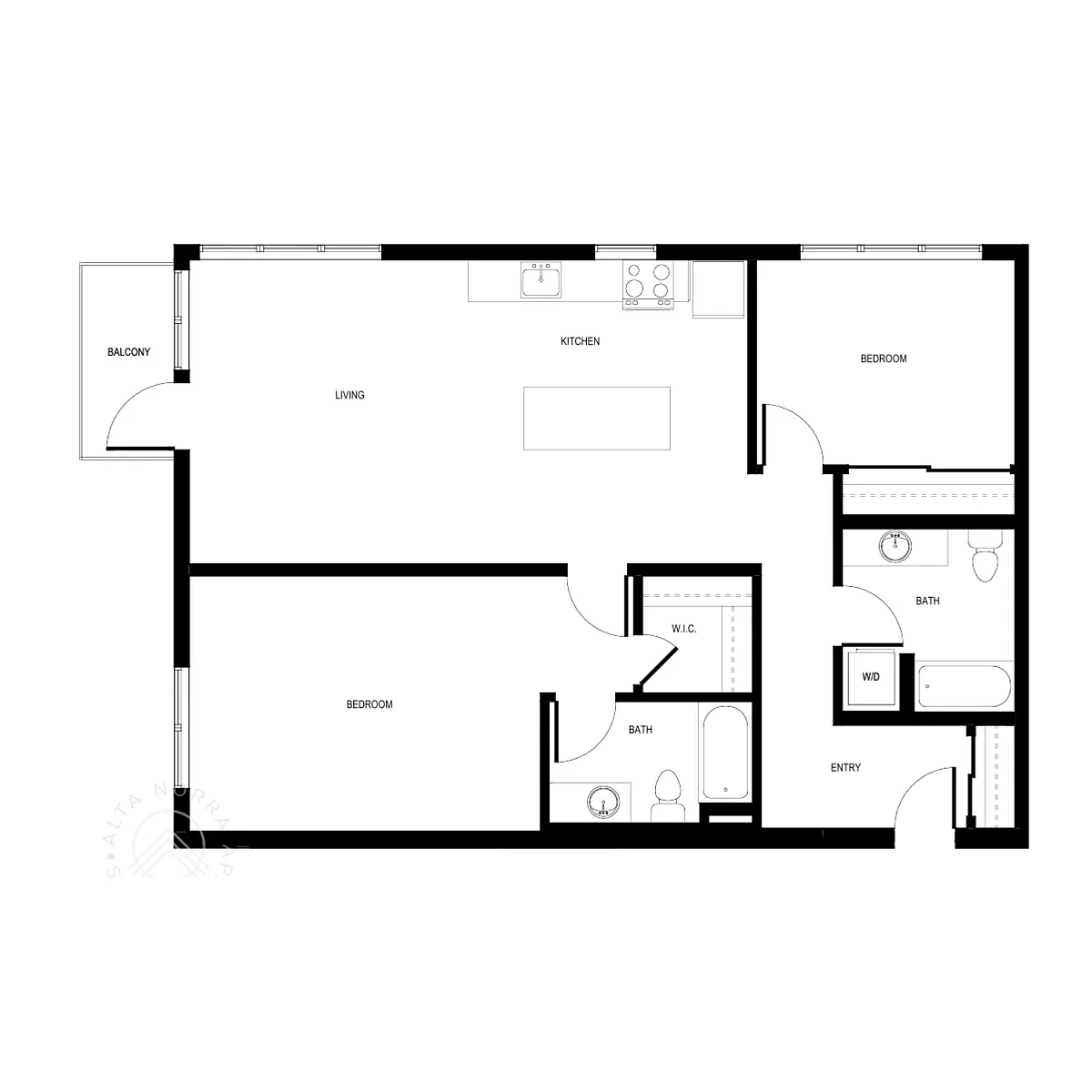 Floor plan 2X2 - E3