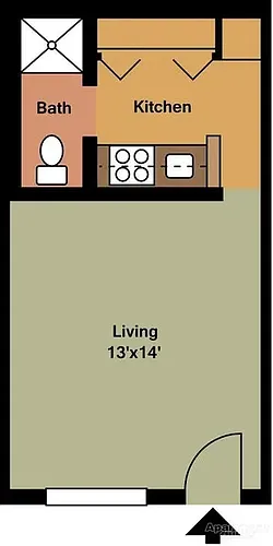 Floor plan Studio