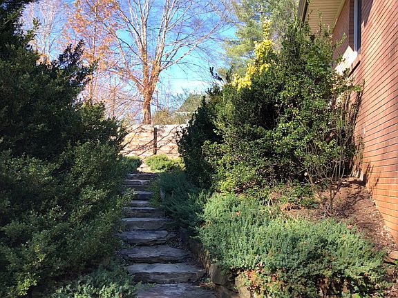 Front of house, stairs to/from front door-driveway