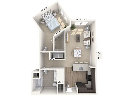 Floor plan A6-825sq-Black