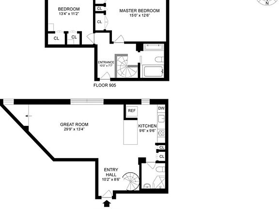 2nd image of 2 Cornelia St Unit 805/905