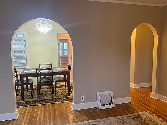 Dining rm with chandelier 