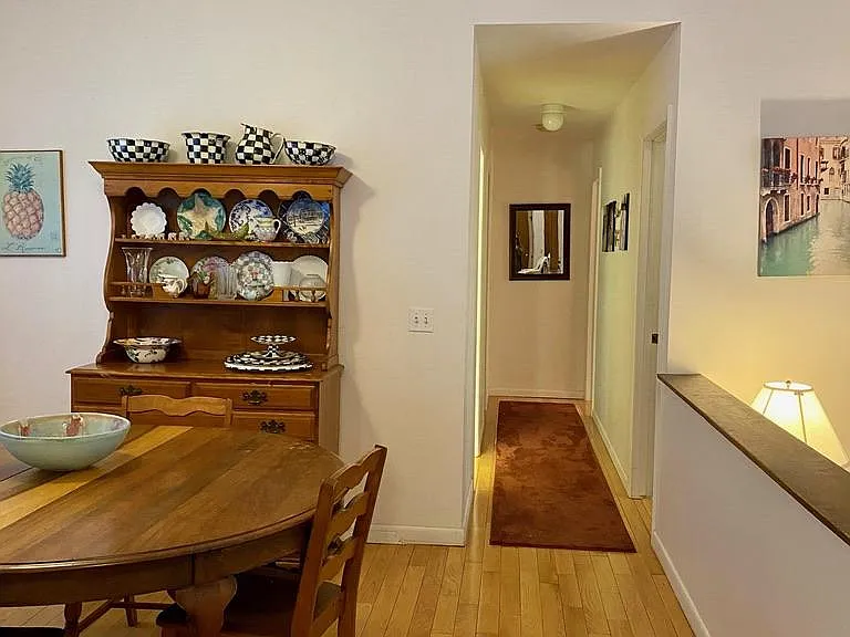 Dining room and hall to 3 bedrooms.
