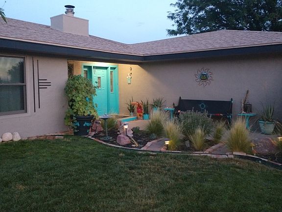 Front door and patio view