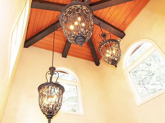 Custom Lighting in Entry