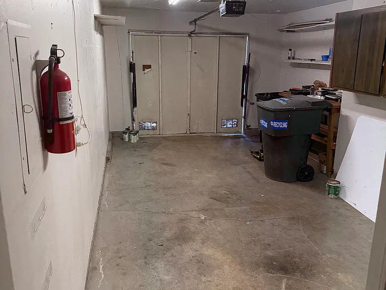 Garage! In the process of putting new Roll-up garage door in soon.