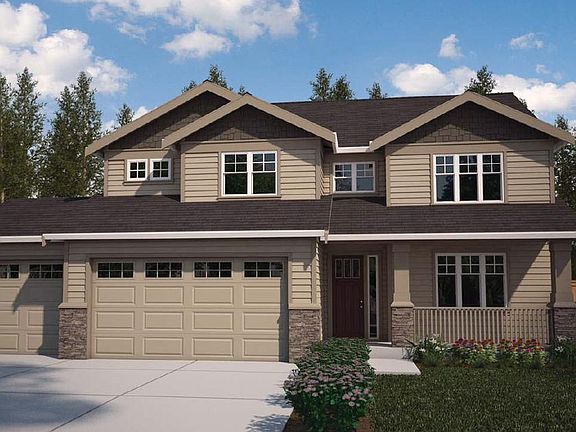 Elevation A 3 Car Garage