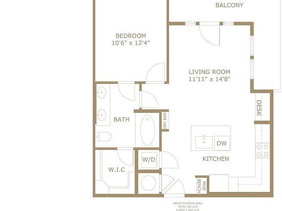 3rd image of 627 N Lancaster Ave #212