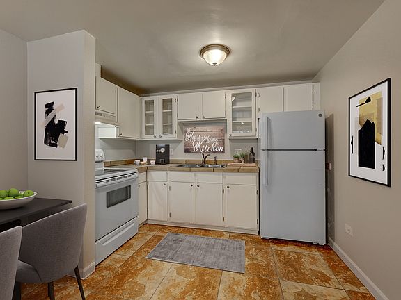 Kitchen, unit not furnished