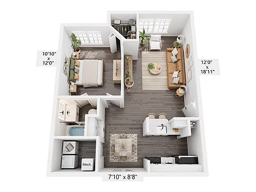 Floor plan Azalea Renovated