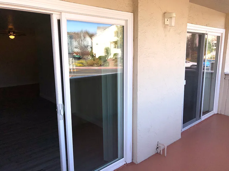 Balcony access from living room & bedroom