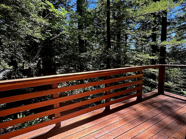 Attached deck off bedroom