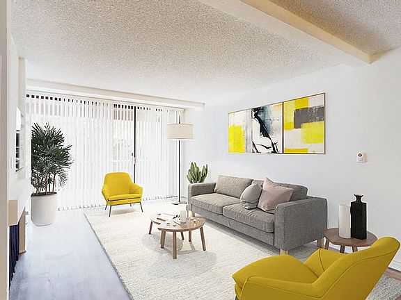 Living room at Mariners Village Apartment Homes